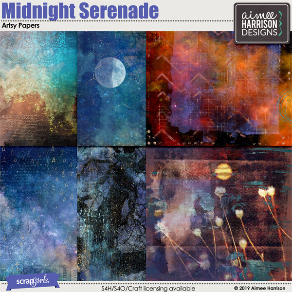 Midnight Serenade Artsy Papers