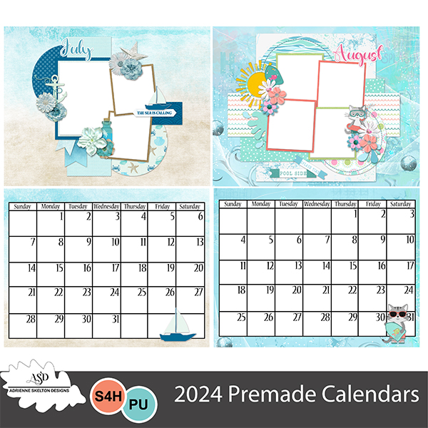 2024 Premade Calendars8.5x11 centerfold