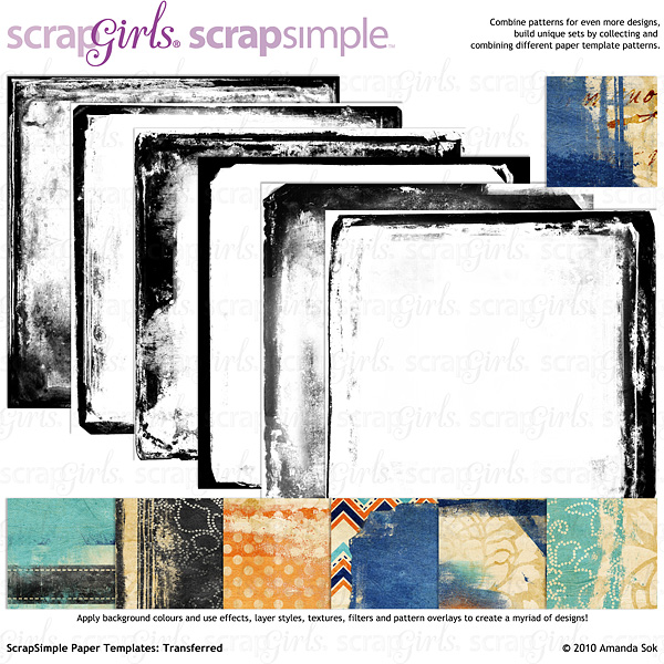 Sold Separately ScrapSimple Paper Templates: Transferred - Commercial License (link to product below)