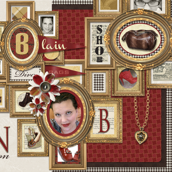 "Fashion Passion" by Brandy Murry. See below for all products used in this digital scrapbooking layout.