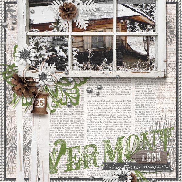 Christmas layout by Brandy Murry