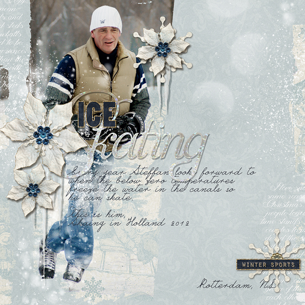 "Ice Skating" layout by Brandy Murry