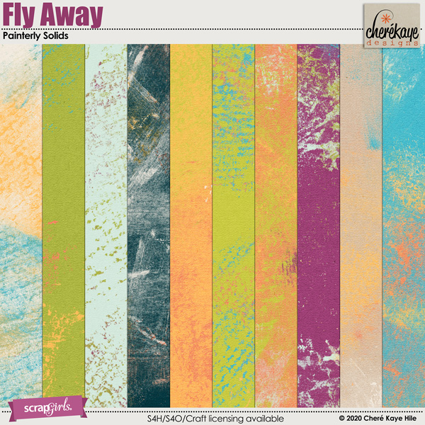 Fly Away Painterly Solids by Chere Kaye Designs