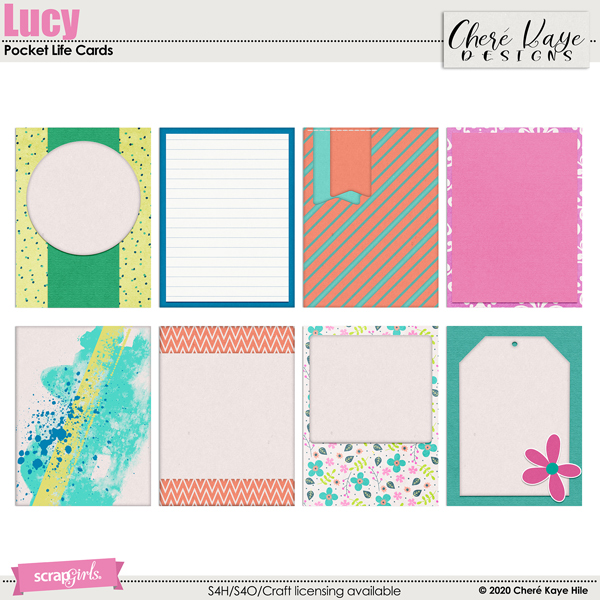 Lucy Pocket Life Cards by Chere Kaye Designs