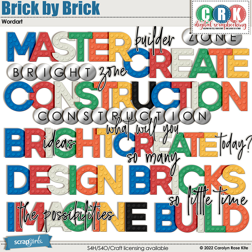 Brick by Brick Wordart by CRK