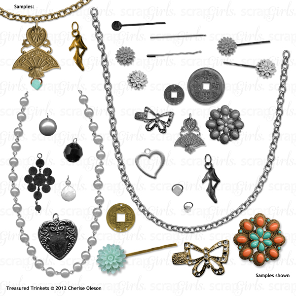 Also available: <a href="http://store.scrapgirls.com/product/25779/">Scrapsimple Embellishment Templates: Treasured Trinkets</a><br /><i>(sold separately)</i>