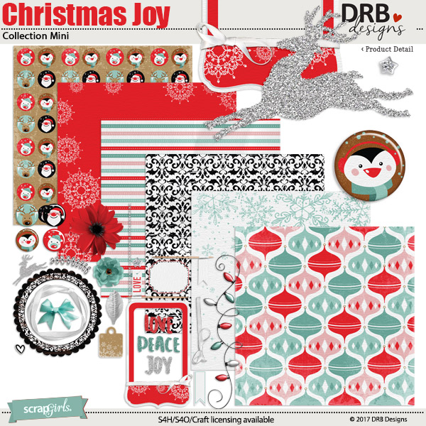 Christmas Joy Collection Mini by DRB Designs | ScrapGirls.com