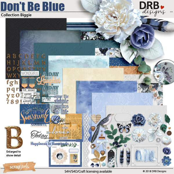 Don't Be Blue Collection Biggie by DRB Designs | ScrapGirls.com