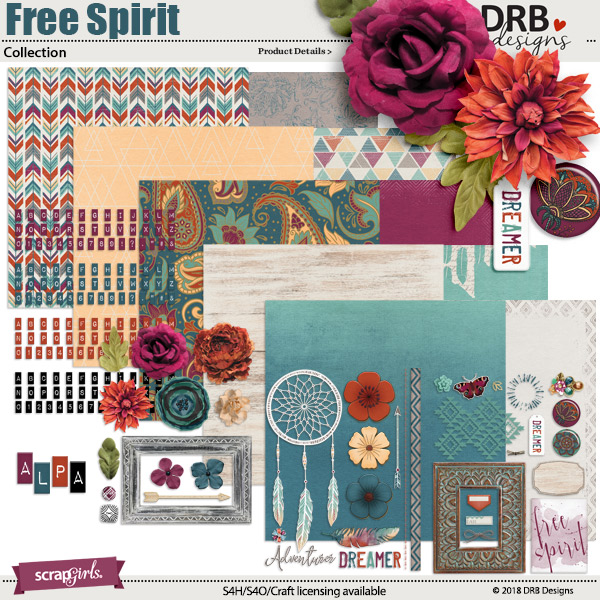 Free Spirit Collection by DRB Designs | ScrapGirls.com