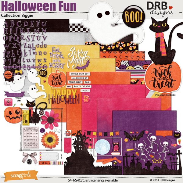 Halloween Fun Collection Biggie by DRB Designs | ScrapGirls.com