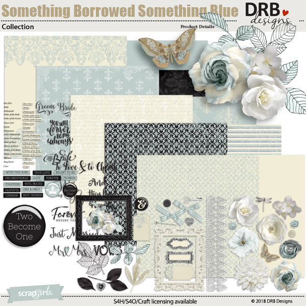 Something Borrowed, Something Blue Collection by DRB Designs | ScrapGirls.com