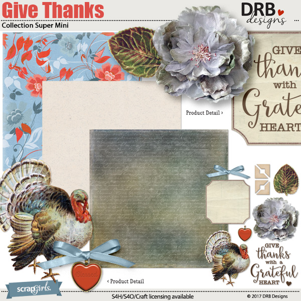 Give Thanks Collection Super Mini by DRB Designs | ScrapGirls.com