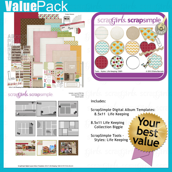 Value Pack: 8.5x11 Life Keeping