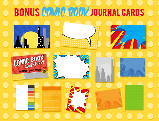Digital Scrapbook Pack, A Great Adventure Journal Cards by Kimeric  Kreations