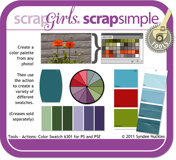 Also available: ScrapSimple Tools - Actions: Color Swatch