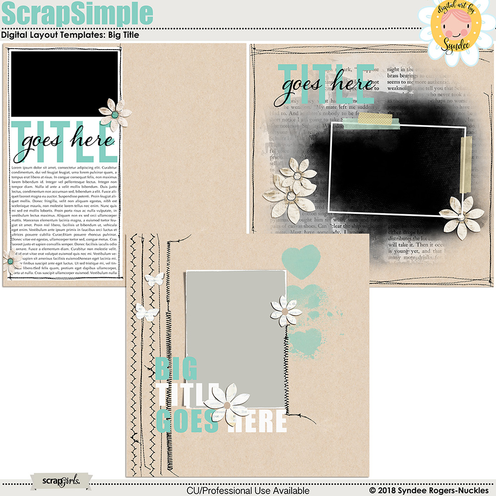 In Stitches Layout Templates