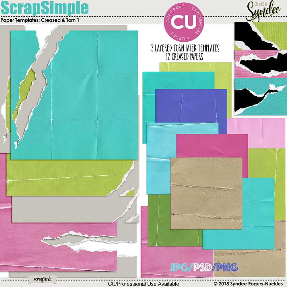 ScrapSimple Paper Templates: Comic Strip 2