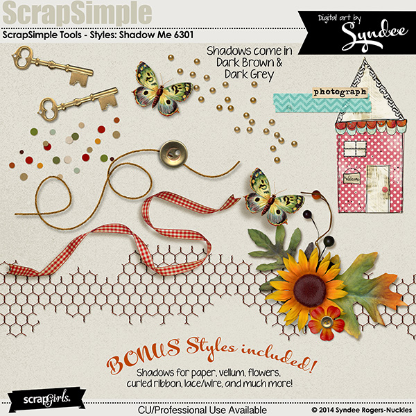 ScrapSimple Tools - Styles: Shadow Me 6301