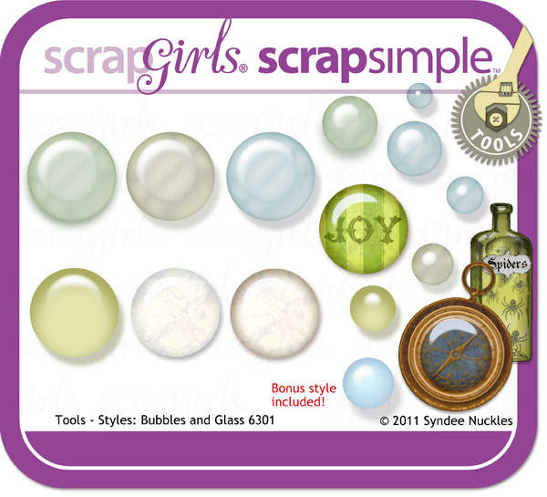 ScrapSimple Tools - Styles: Bubbles and Glass 6301