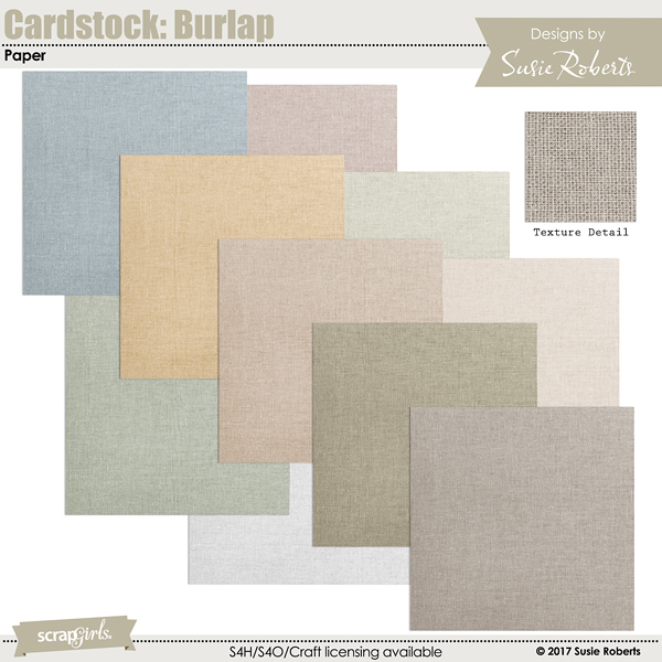 Cardstock: Burlap Paper Prev