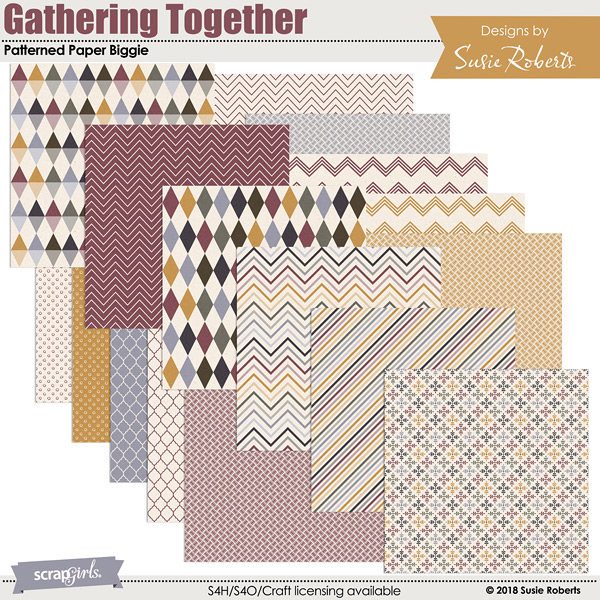 Gathering Together Patterned Paper Biggie