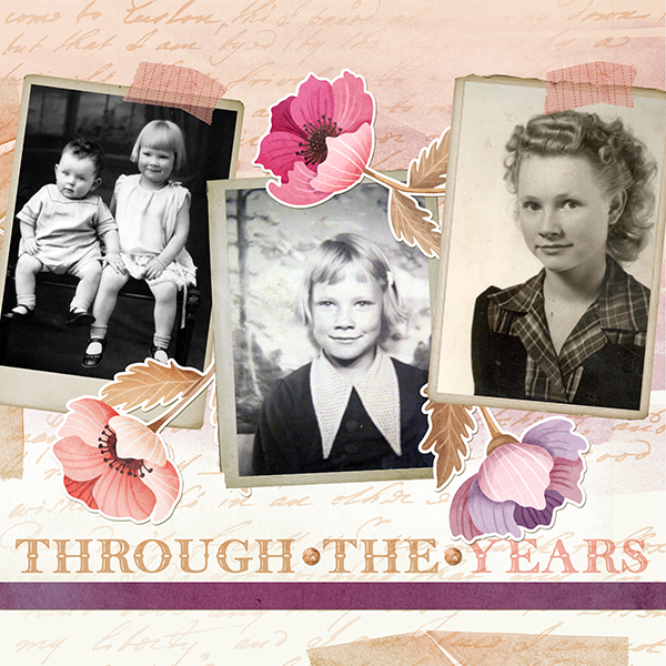 Through the Years layout by Shalae Tippetts