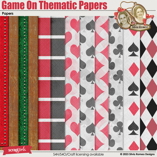 Game On Thematic Papers by Silvia Romeo