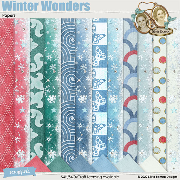 Winter Wonders Papers by Silvia Romeo