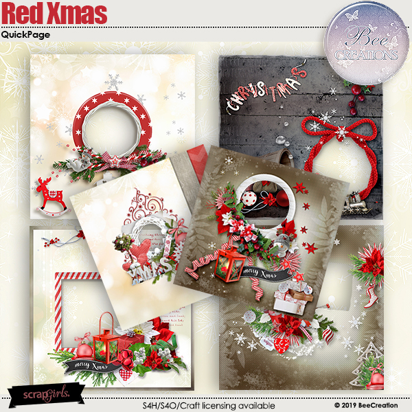 Red Xmas Album by BeeCreation