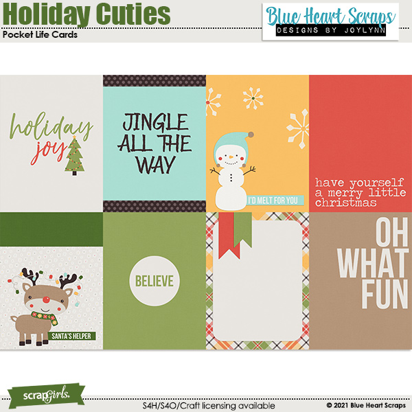 Holiday Cuties Pocket Life Cards