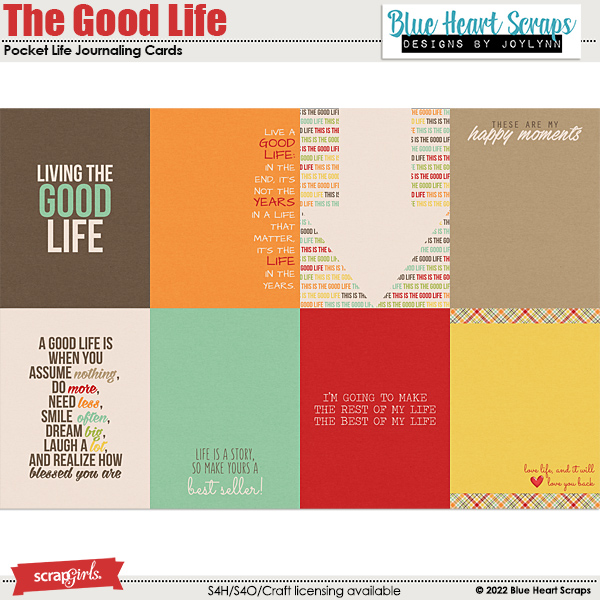 The Good Life Pocket Life Journaling Cards