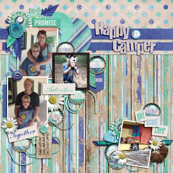 Layout by Kathryn using On My Honor - Flair