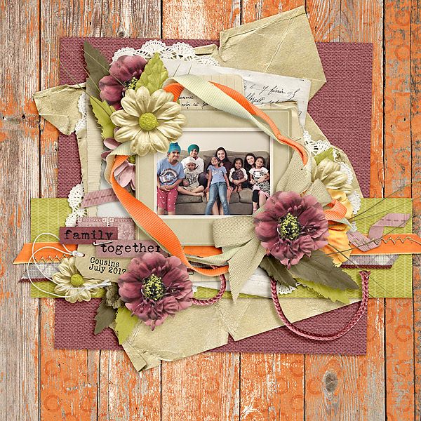 Layout by Joanna using What It's All About - Burlap Stack