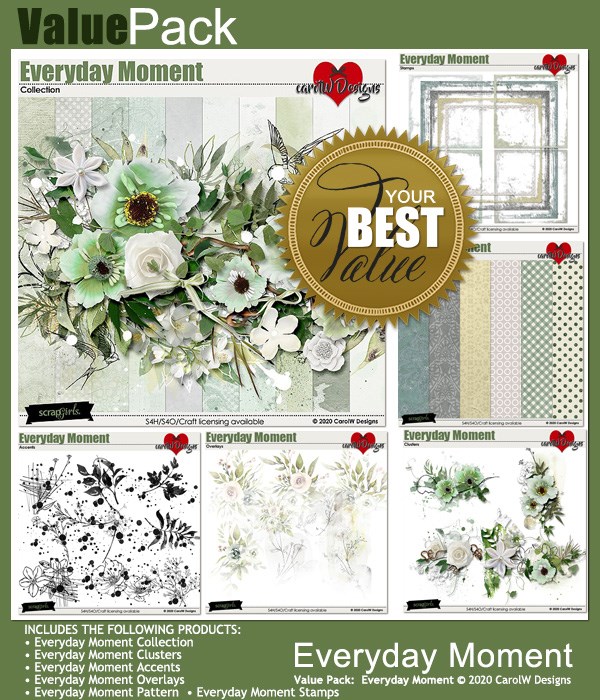 ScrapSimple Digital Layout Collection:Everyday Moment
