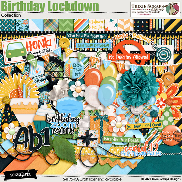 Birthday Lockdown Collection by Trixie Scraps Designs