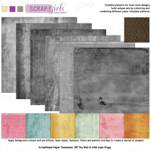 ScrapSimple Paper Templates: Off The Wall