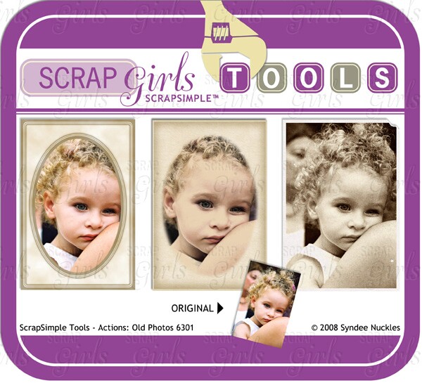 ScrapSimple Tools - Actions: Old Photos 6301